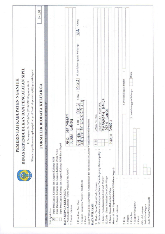 Mengisi Formulir F1 01 Download Formulir Di Bawah Cp 2025 00033751 015